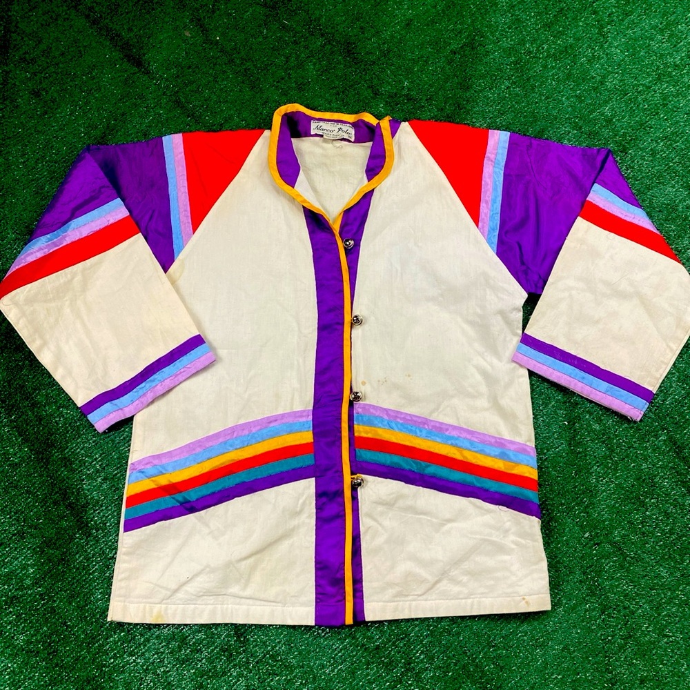 Vintage 80’s Dance Shirt w/ Bells From Mexico